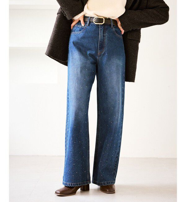 Rope&rsquo;Picnic「キラキラビジューデニム」|デニム|