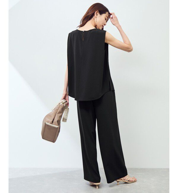 Rope&rsquo;Picnic「ジョガーイージーワイドパンツ/セットアップ対応」|チノ|