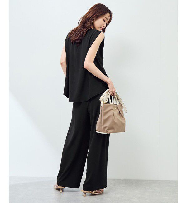 Rope&rsquo;Picnic「ジョガーイージーワイドパンツ/セットアップ対応」|チノ|