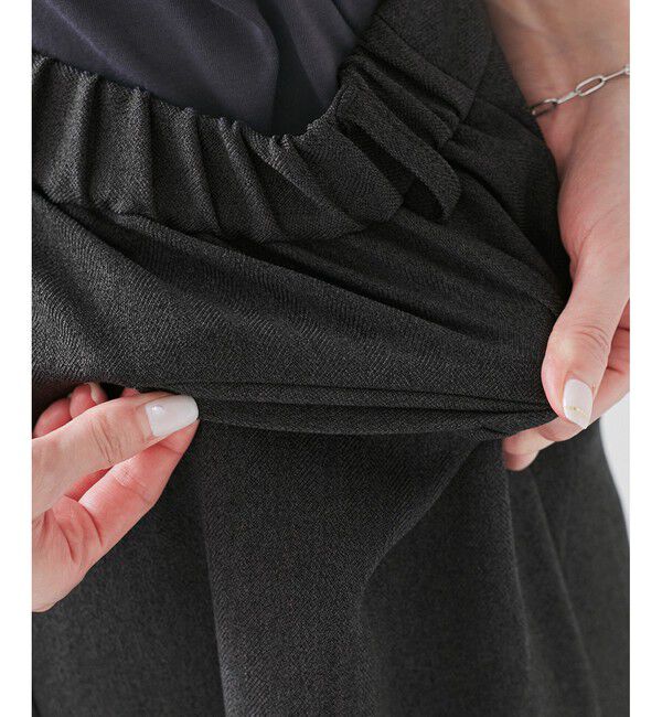 Rope&rsquo;Picnic「ベイカーワイドパンツ/通勤対応」|チノ|