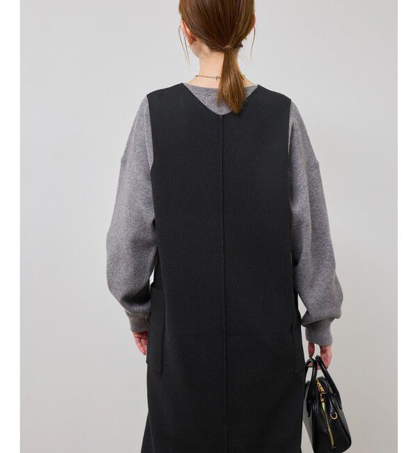 Rope&rsquo;Picnic「ニットジャンパースカート/着丈が選べる・リンクコーデ」|ワンピース|