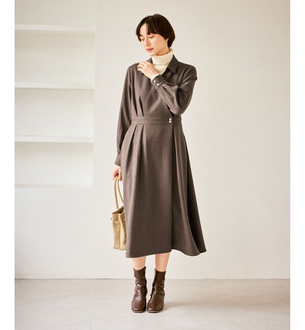Rope&rsquo;Picnic「カシュクールシャツコンシャスワンピース」|ワンピース|