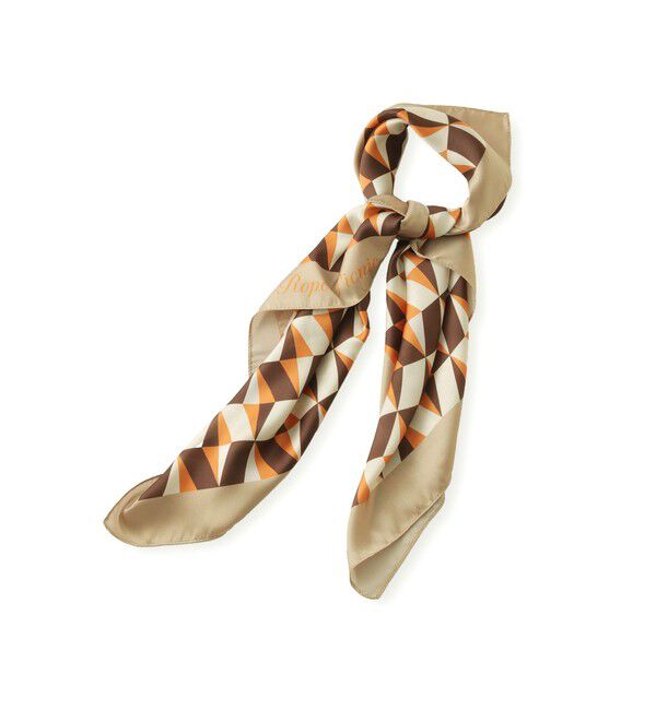 ROPE PICNIC PASSAGE「幾何学柄スカーフ 90cm」|バンダナ・スカーフ|