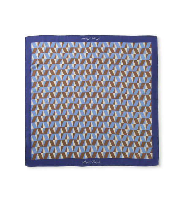ROPE PICNIC PASSAGE「幾何学柄スカーフ 90cm」|バンダナ・スカーフ|