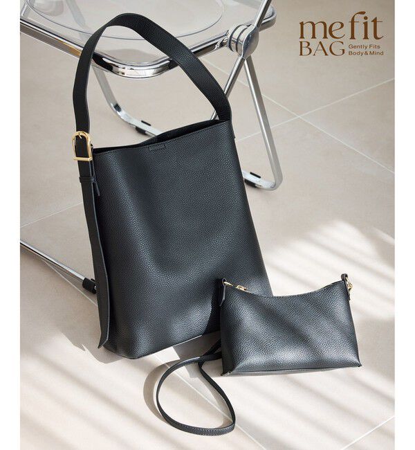 ROPE PICNIC PASSAGE「me fit BAG ワンショルダートート＆ミニショルダーバッグ/2点セット・A4対応」|ショルダー・メッセンジャー|ブラック(01)