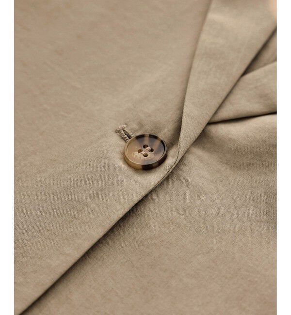 Rope&rsquo;Picnic「エアリーリネンライク ハーフスリーブジャケット/接触冷感・UVカット・速乾」|テーラードジャケット|