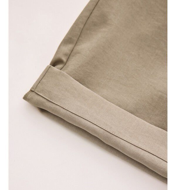 Rope&rsquo;Picnic「エアリーリネンライク タックハーフパンツ/UVカット・速乾」|チノ|