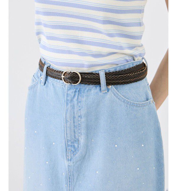 ROPE PICNIC PASSAGE「22mmボンデッドレザーファイバーメッシュベルト」|ベルト|