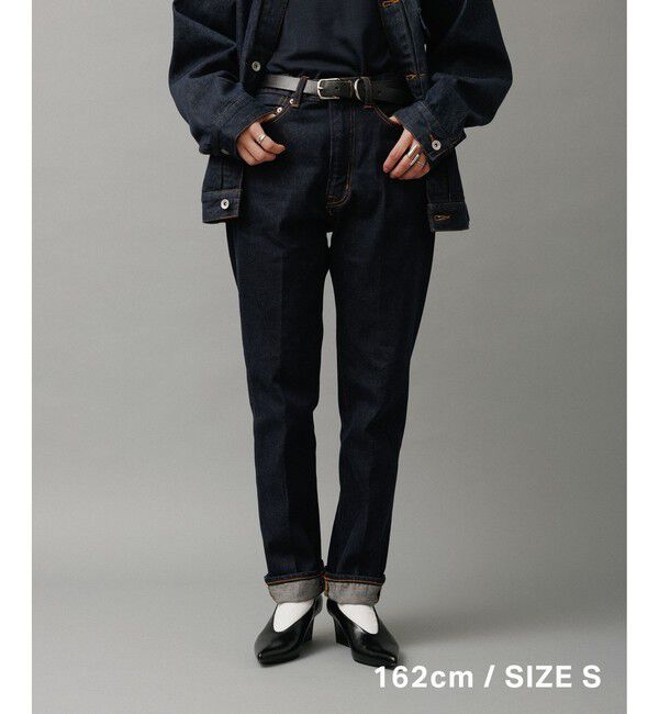 ADAM ET ROPE'「スリム テーパード デニムパンツ」|デニム|