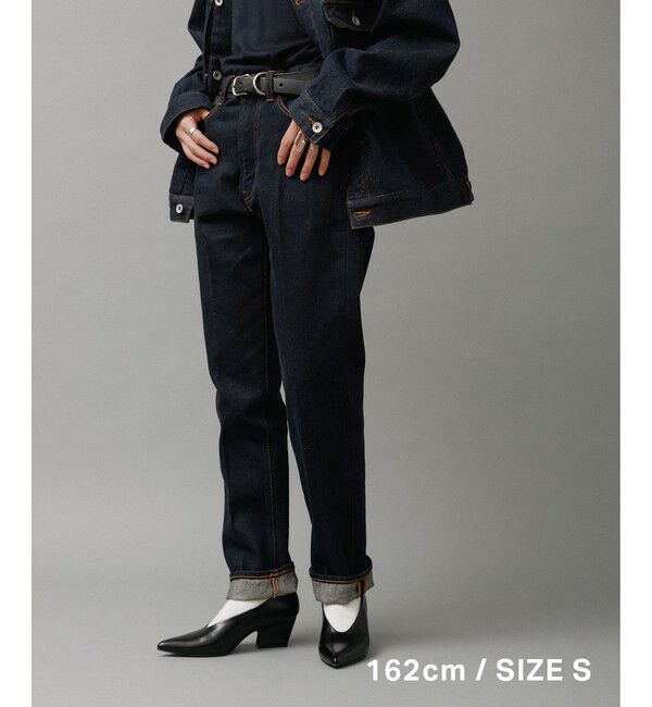 ADAM ET ROPE'「スリム テーパード デニムパンツ」|デニム|