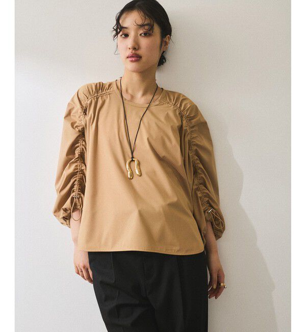 ADAM ET ROPE'「【WEB限定】ドロストスリーブブラウス」|シャツ・ブラウス|