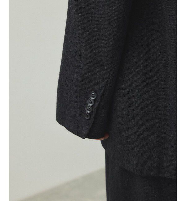 ADAM ET ROPE'「【EMOELLE】ウールコットンジャケットライクブラウス」|シャツ・ブラウス|