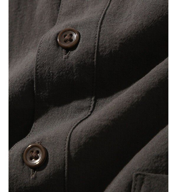 ADAM ET ROPE'「近江晒 シアー プルオーバーシャツ」|シャツ・ブラウス|