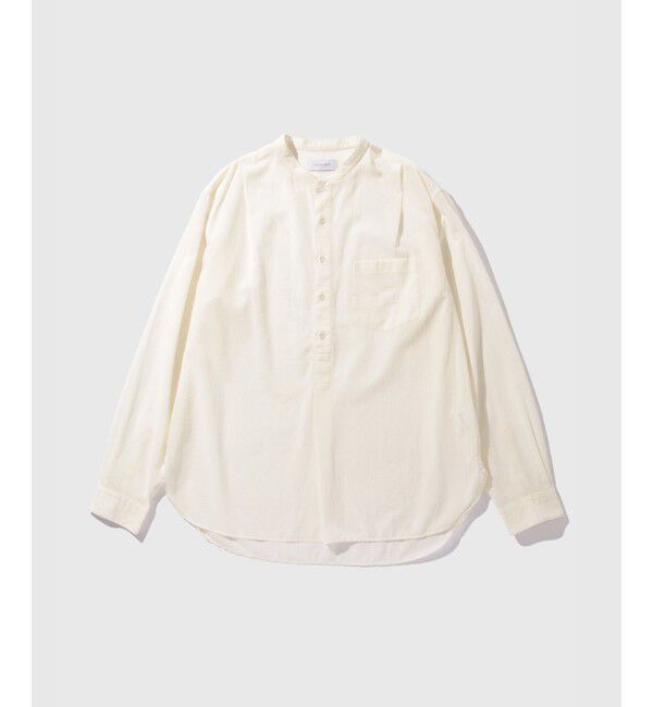 ADAM ET ROPE'「近江晒 シアー プルオーバーシャツ」|シャツ・ブラウス|オフホワイト(15)