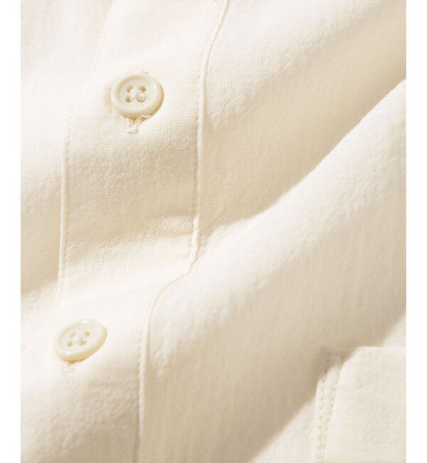 ADAM ET ROPE'「近江晒 シアー プルオーバーシャツ」|シャツ・ブラウス|