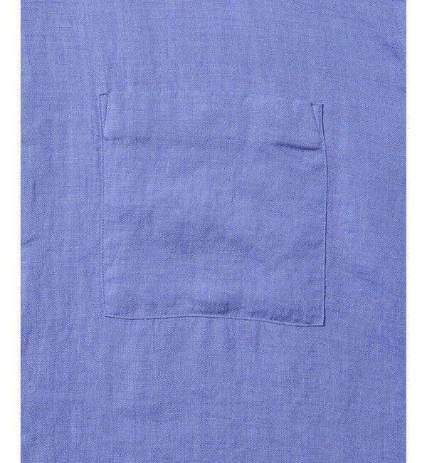 ADAM ET ROPE'「フレンチリネンレギュラーカラーショートスリーブシャツ」|シャツ・ブラウス|