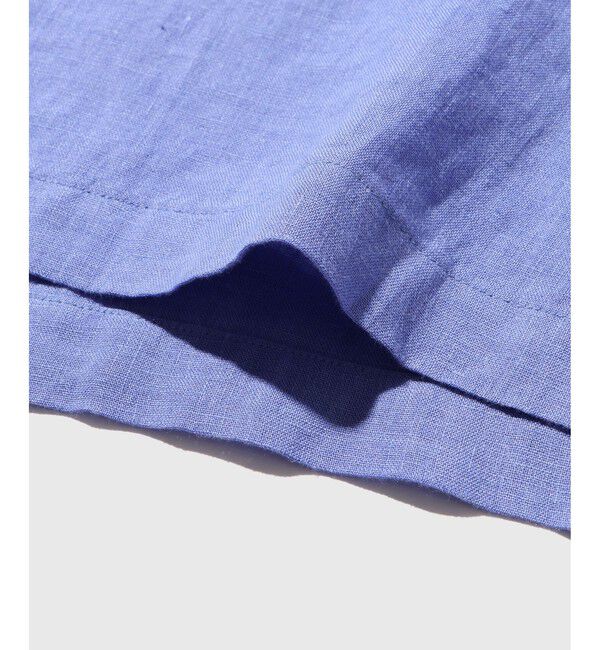 ADAM ET ROPE'「フレンチリネンレギュラーカラーショートスリーブシャツ」|シャツ・ブラウス|