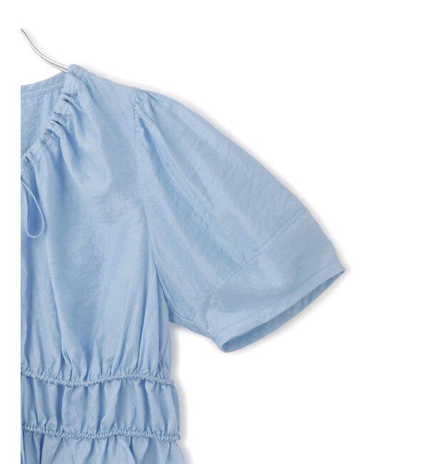 ADAM ET ROPE'「ウエストギャザーリボンブラウス」|シャツ・ブラウス|