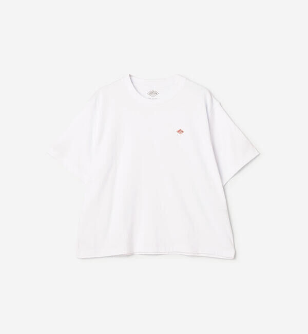 DANTON「DANTON | コットン天竺 ショートTシャツ SOLID WOMEN」|Tシャツ・カットソー|WHITE