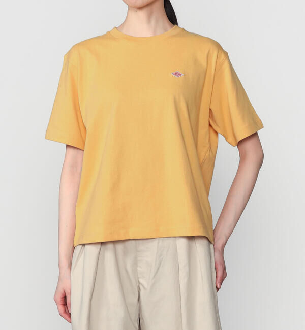 DANTON「DANTON | コットン天竺 ショートTシャツ SOLID WOMEN」|Tシャツ・カットソー|ORANGE