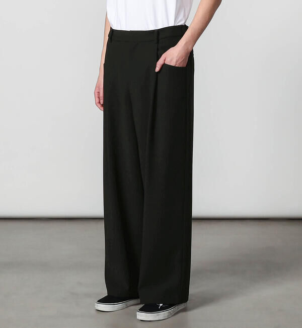 GYMPHLEX「Gymphlex | タック ワイドイージーパンツ MEN」|チノ|