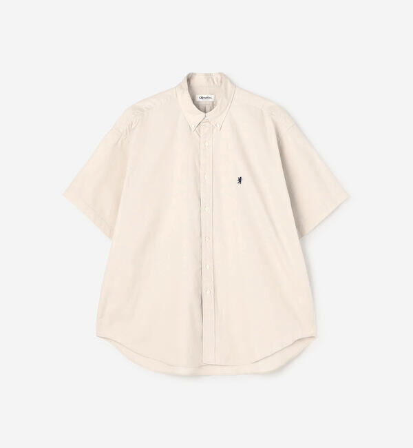 GYMPHLEX「Gymphlex | コットンツイル ボタンダウン半袖シャツ MEN」|シャツ・ブラウス|