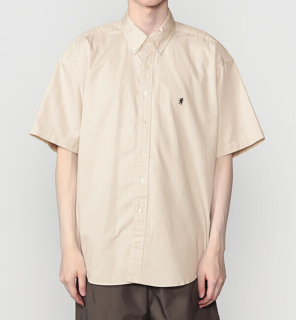 GYMPHLEX「Gymphlex | コットンツイル ボタンダウン半袖シャツ MEN」|シャツ・ブラウス|