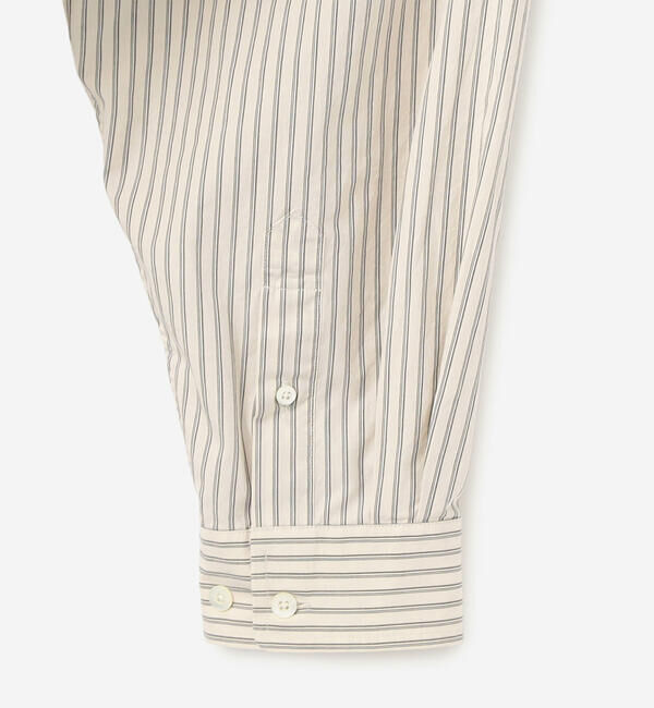 GYMPHLEX「Gymphlex | タイプライター バンドカラー 長袖シャツ STRIPE MEN」|シャツ・ブラウス|