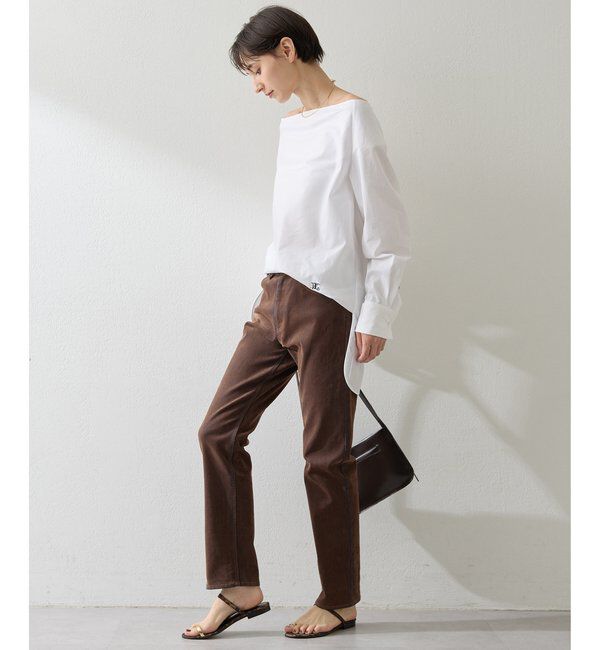  「デニムフロッキースキニーパンツ」|チノ|