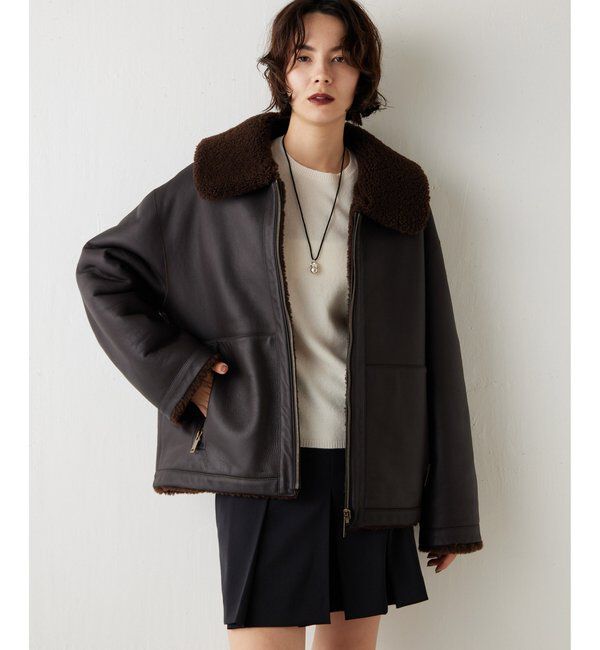 GEMINI「【GEMINI】ムートンブルゾンコート」|ブルゾン・スタジャン|