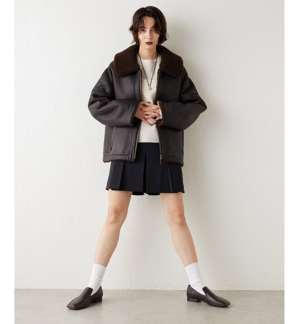 GEMINI「【GEMINI】ムートンブルゾンコート」|ブルゾン・スタジャン|