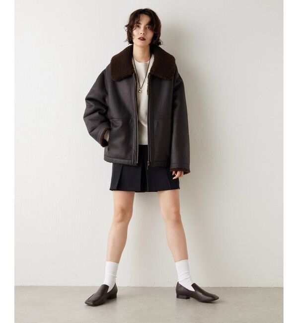 GEMINI「【GEMINI】ムートンブルゾンコート」|ブルゾン・スタジャン|