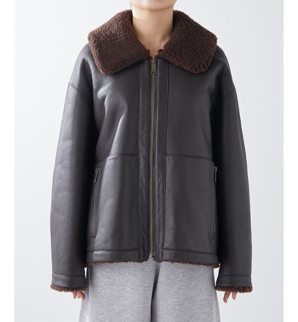 GEMINI「【GEMINI】ムートンブルゾンコート」|ブルゾン・スタジャン|