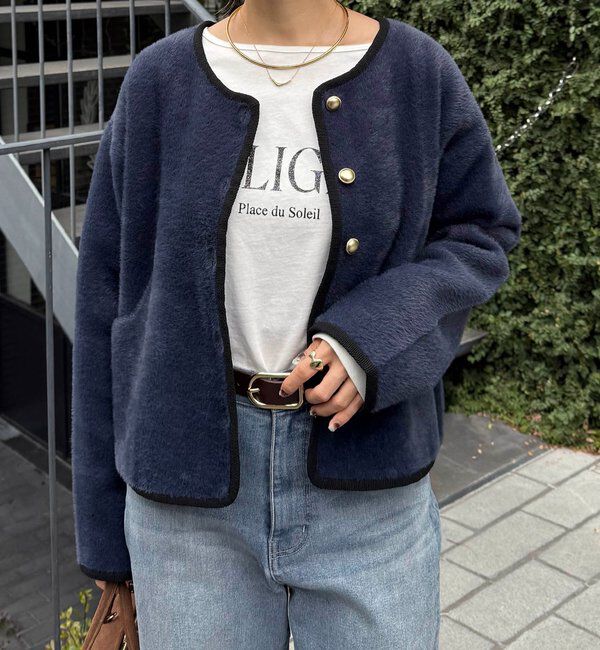  「ミニシャギーカーディガン」|ニット・セーター|