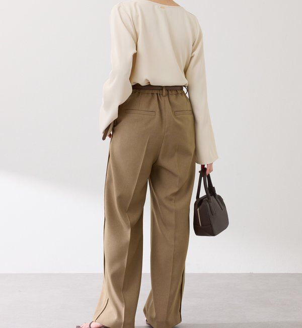  「フロントドレープブラウス」|シャツ・ブラウス|