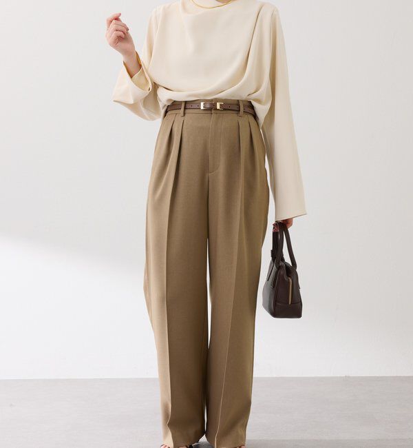  「フロントドレープブラウス」|シャツ・ブラウス|