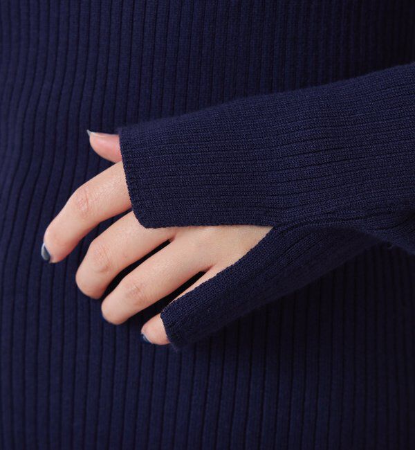  「深スクエアリブニット」|ニット・セーター|