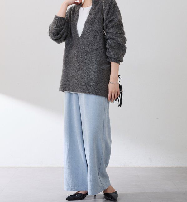  「【ウエスト調整可】ピーチイージーパンツ」|チノ|