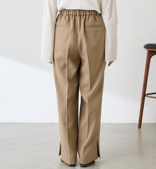  「ウールライクストレートパンツ」|チノ|