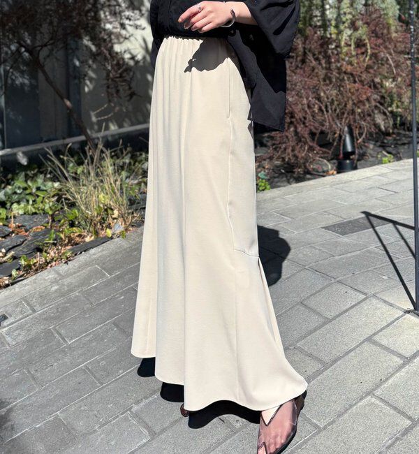  「ジャージマーメイドスカート/セットアップ」|スカート|ベージュ