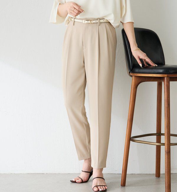  「ジャージスリムテーパードパンツ/セレモニー」|チノ|