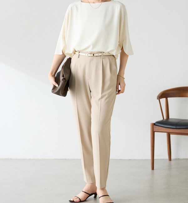  「ジャージスリムテーパードパンツ/セレモニー」|チノ|