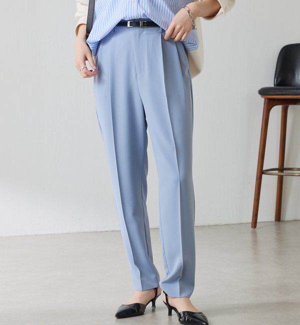  「ジャージスリムテーパードパンツ/セレモニー」|チノ|