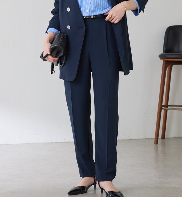  「ジャージスリムテーパードパンツ/セレモニー」|チノ|