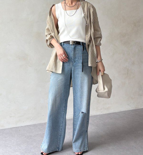  「スクエアニットタンク」|ニット・セーター|