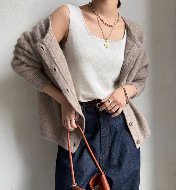  「スクエアニットタンク」|ニット・セーター|