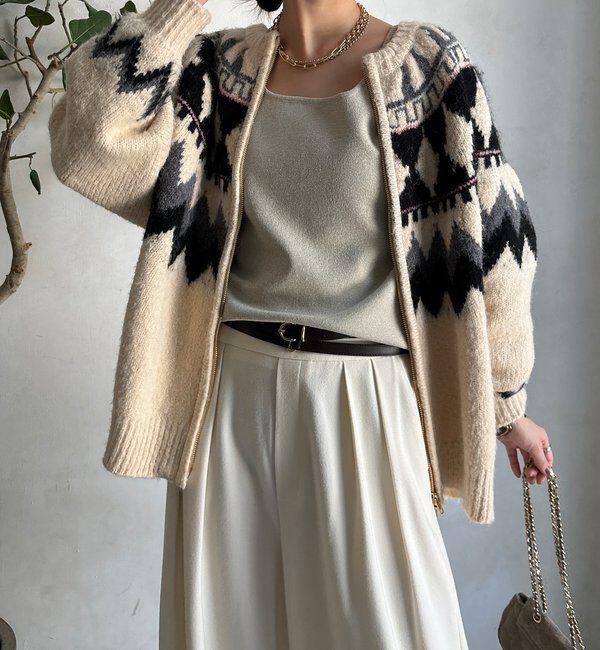  「スクエアニットタンク」|ニット・セーター|