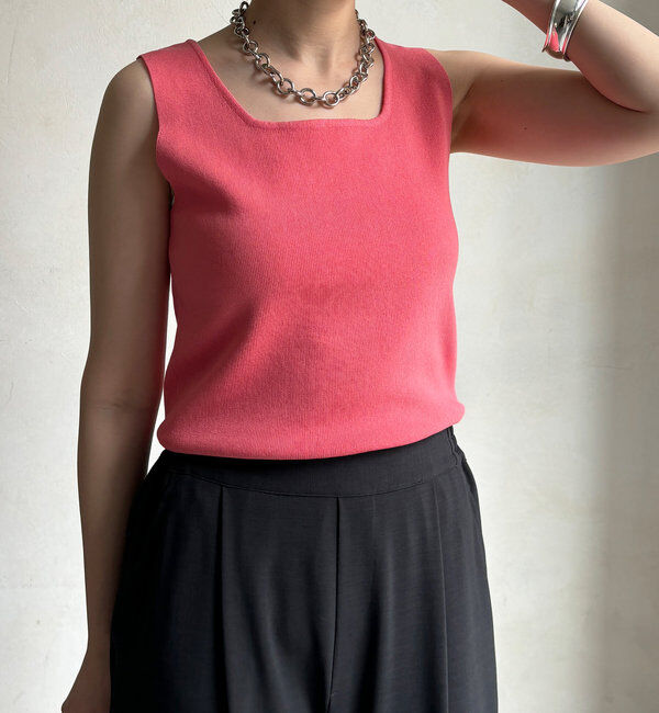  「スクエアニットタンク」|ニット・セーター|