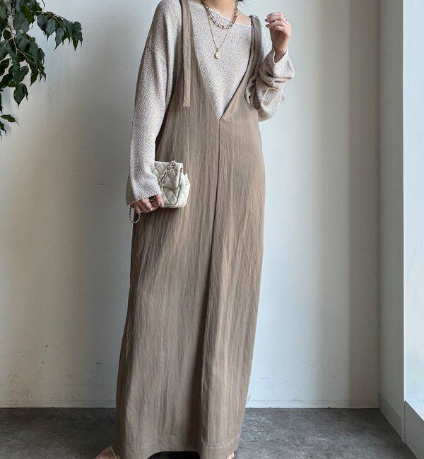  「【新色追加/前後2WAYで着られる】深Vワンピース」|ワンピース|