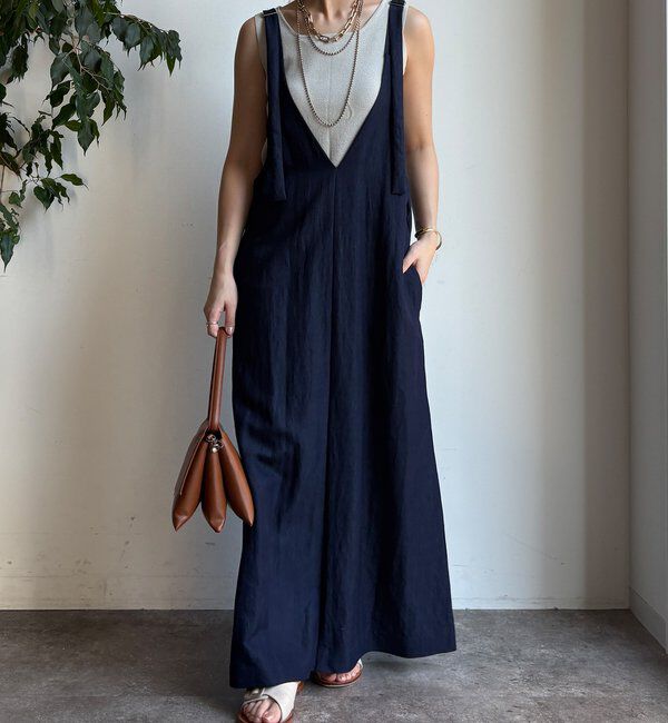  「【新色追加/前後2WAYで着られる】深Vワンピース」|ワンピース|